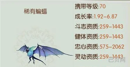 诛仙手游稀有蝙蝠属性及捕捉坐标介绍