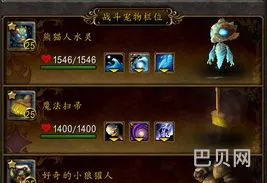 魔兽世界宠物对战(wow宠物对战升级攻略)