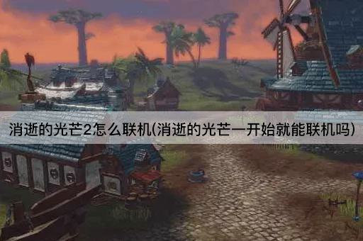 消逝的光芒2怎么联机(消逝的光芒一开始就能联机吗)