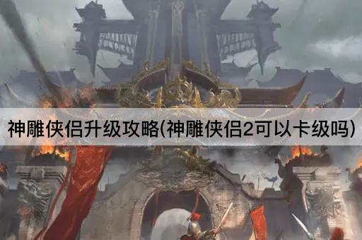 神雕侠侣升级攻略(神雕侠侣2可以卡级吗)