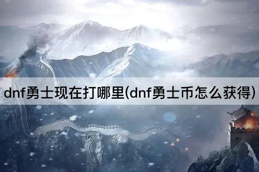 dnf勇士现在打哪里(dnf勇士币怎么获得)