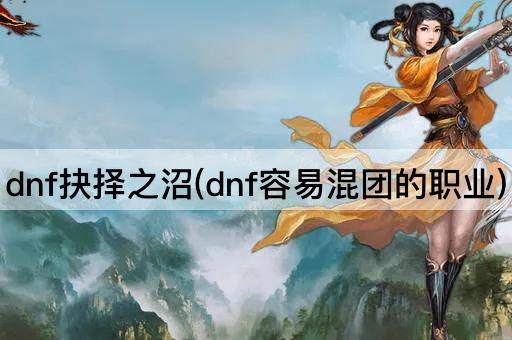 dnf抉择之沼(dnf容易混团的职业)