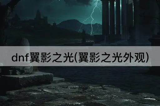 dnf翼影之光(翼影之光外观)