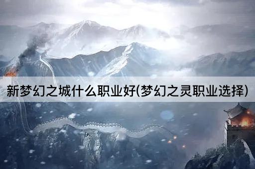 新梦幻之城什么职业好(梦幻之灵职业选择)