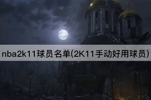 nba2k11球员名单(2K11手动好用球员)
