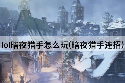 lol暗夜猎手怎么玩(暗夜猎手连招)
