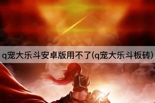 q宠大乐斗安卓版用不了(q宠大乐斗板砖)