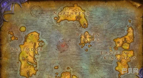 魔兽世界地图详细分布(艾泽拉斯地图高清大图)