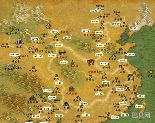 天龙八部各国版图(天龙八部地图图片大全)