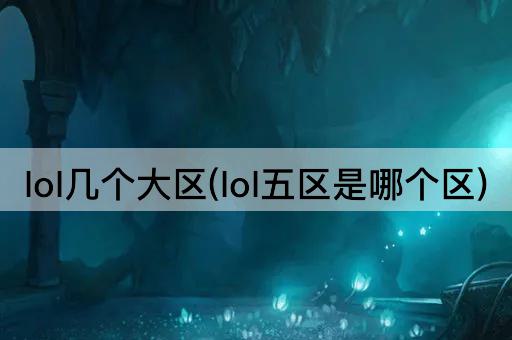 lol几个大区(lol五区是哪个区)
