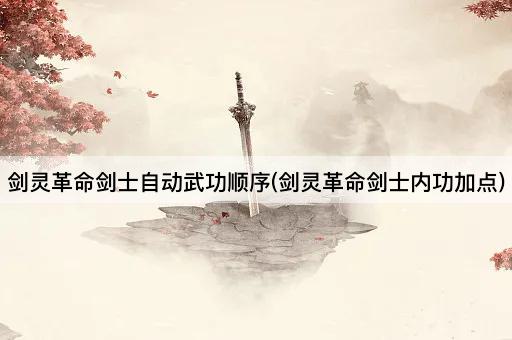 剑灵革命剑士自动武功顺序(剑灵革命剑士内功加点)