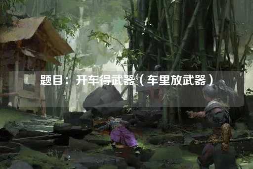 题目：车内携带武器的合法性